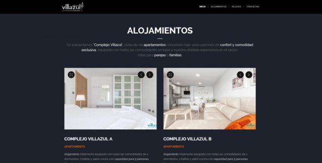 Diseño web OnePage - Complejo Villazul